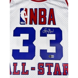 Larry Bird Autógrafo - Camisa de Basquetebol NBA ALL-STAR.