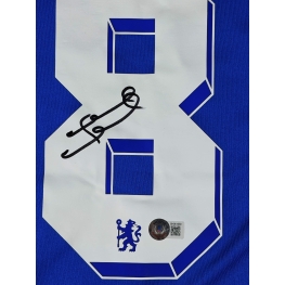 Frank Lampard Autógrafo - Camisa do Chelsea.