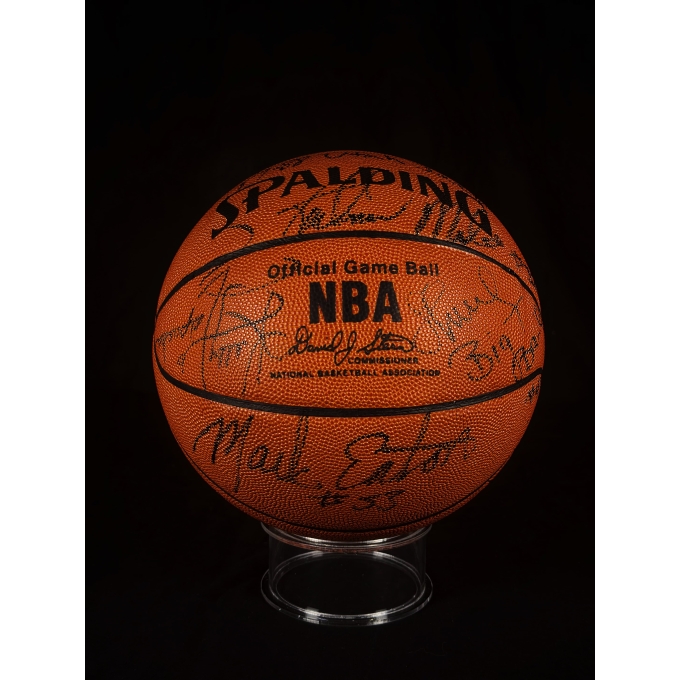 Utah Jazz — Bola De Basquetebol Autografada (Elenco Histórico) "Feat John Stockton e Karl Malone."