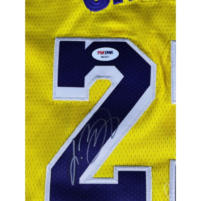 Lebron James Autógrafo - Camisa de Basquetebol Lakers.