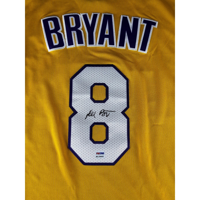 Kobe Bryant Autógrafo - Camisa de Basquetebol Lakers.