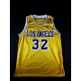 Magic Johnson Autógrafo - Camisa de Basquetebol Lakers.