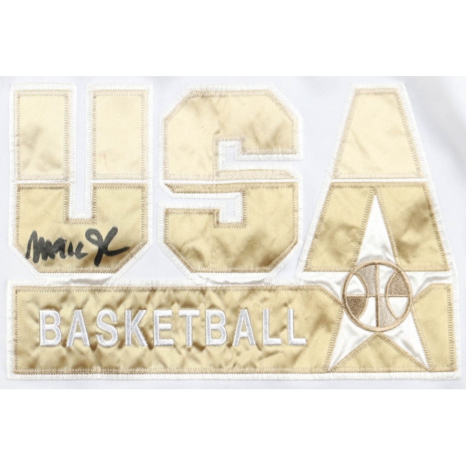 Magic Johnson Autógrafo - Camisa "USA BASKETBALL"