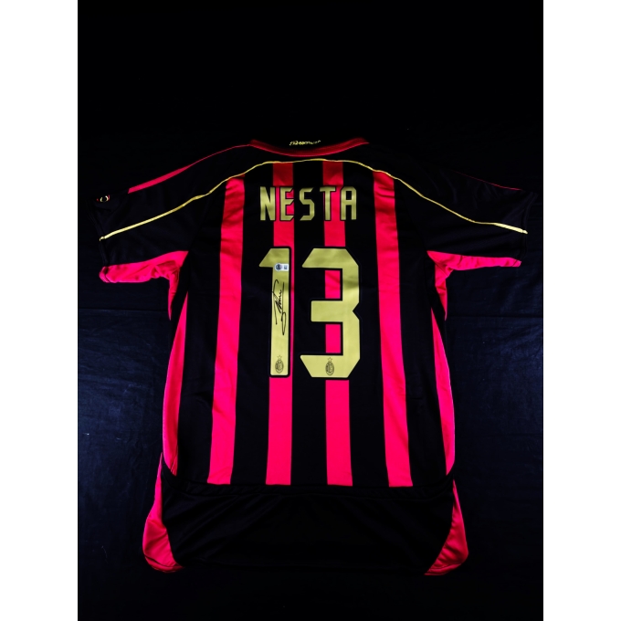 Alessandro Nesta Autógrafo - Camisa do Milan.