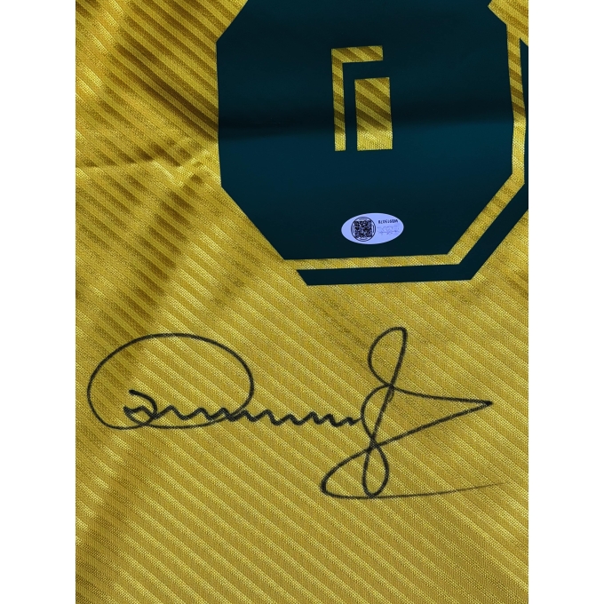 Dunga Autógrafo - Camisa Azul da Seleção Brasileira.