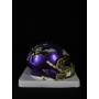Derrick Mason Autógrafo - Mini Helmet do Baltimore Ravens.