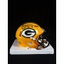 Jerry Kramer Autógrafo - Mini Helmet do Green Bay Packers.