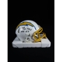 Ron Mix Autógrafo - Mini Helmet do Los Angeles Chargers.