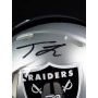 Justin Tucker Autógrafo - Mini Helmet do Las Vegas Raiders.