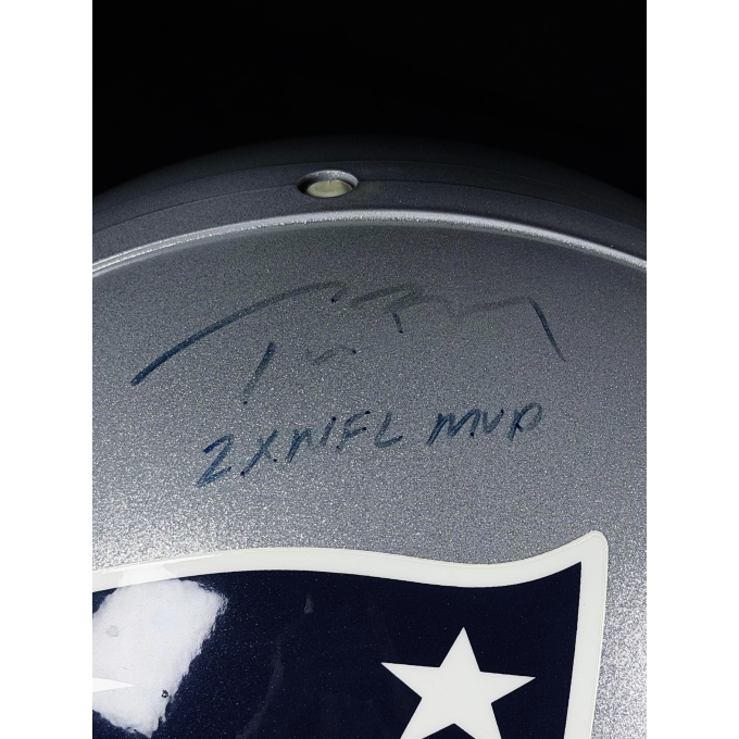 Tom Brady Autógrafo - Capacete Futebol Americano.