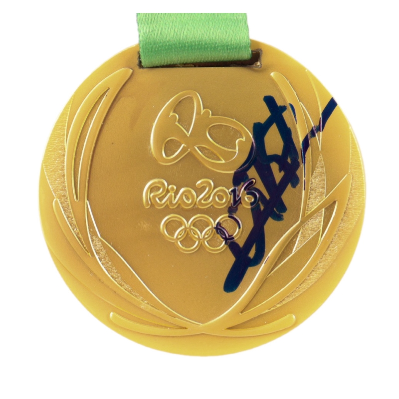 USAIN BOLT – MEDALHA RIO 2016 AUTOGRAFADA
