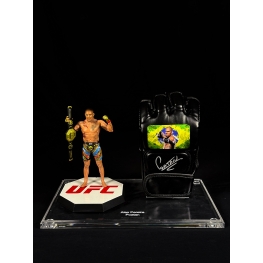ALEX “POATAN” PEREIRA – LUVA DO UFC AUTOGRAFADA & MINIATURA COLECIONÁVEL