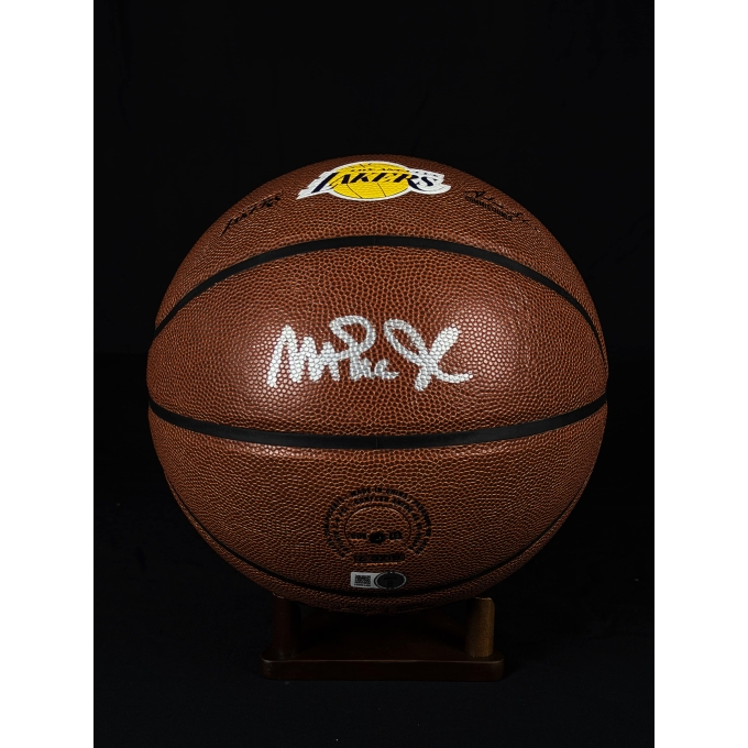 Magic Johnson Autógrafo - Bola de Basquetebol