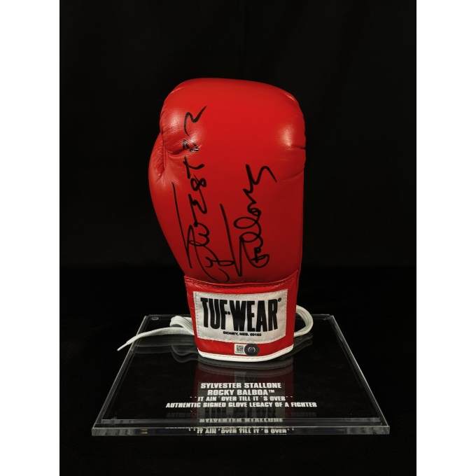 Luva da lendária marca Tuf Wear - Autografada Por Sylvester Stallone