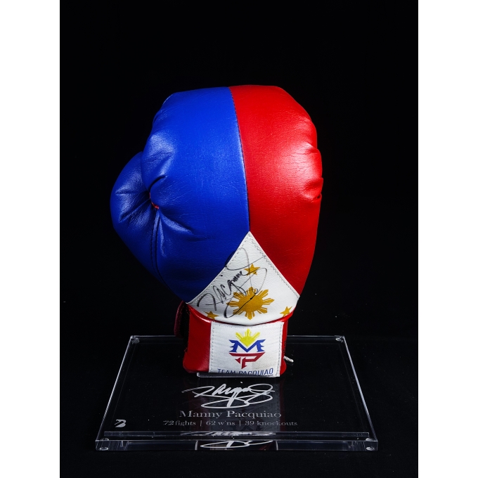 MANNY PACQUIAO AUTÓGRAFO - LUVA DE BOXE.