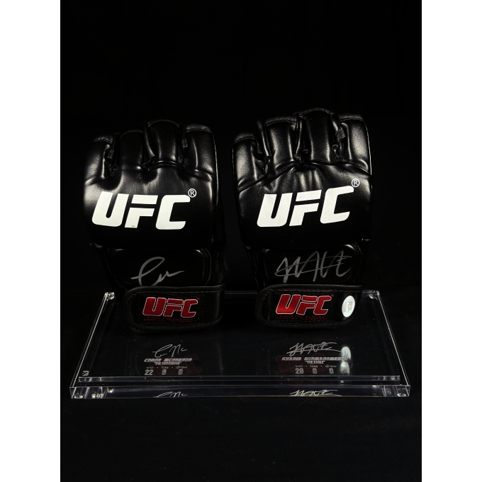 CONOR MCGREGOR & KHABIB NURMAGOMEDOV AUTÓGRAFOS – LUVAS UFC -