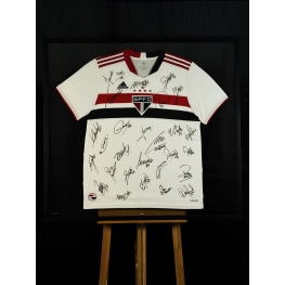 GRANDE ELENCO SÃO PAULO FC AUTÓGRAFOS - CAMISA BRANCA ADIDAS