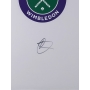 NOVAK DJOKOVIC AUTÓGRAFO - CAMISA BRANCA WIMBLEDON - ENQUADRADA