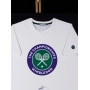 NOVAK DJOKOVIC AUTÓGRAFO - CAMISA BRANCA WIMBLEDON - ENQUADRADA