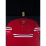 NOVAK DJOKOVIC AUTÓGRAFO - CAMISA LACOSTE VERMELHA - ENQUADRADA