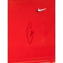 CARLOS ALCARAZ AUTÓGRAFO - CAMISA NIKE VERMELHA E BRANCA - EMOLDURADA