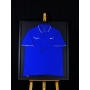 RAFAEL NADAL AUTÓGRAFO - CAMISA NIKE AZUL - EMOLDURADA