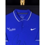 RAFAEL NADAL AUTÓGRAFO - CAMISA NIKE AZUL - EMOLDURADA