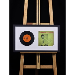 ROBERTO CARLOS AUTÓGRAFO - VINIL EMOLDURADO "ROBERTO CARLOS".