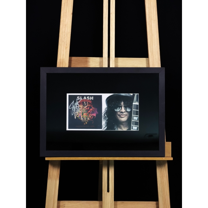 SLASH AUTÓGRAFO - VINIL EMOLDURADO "APOCALYPTIC LOVE (2012)"