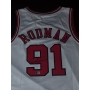 Camiseta de Basquetebol da Lendária equipe Chicago Bulls, autografada por Dennis Rodman
