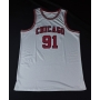 Camiseta de Basquetebol da Lendária equipe Chicago Bulls, autografada por Dennis Rodman
