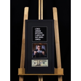 JORDAN BELFORT AUTÓGRAFO - NOTA EMOLDURADA DE 20 DÓLARES.