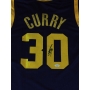 Camiseta de Basquetebol da Lendária equipe da Golden State Warriors, autografada por Stephen Curry.