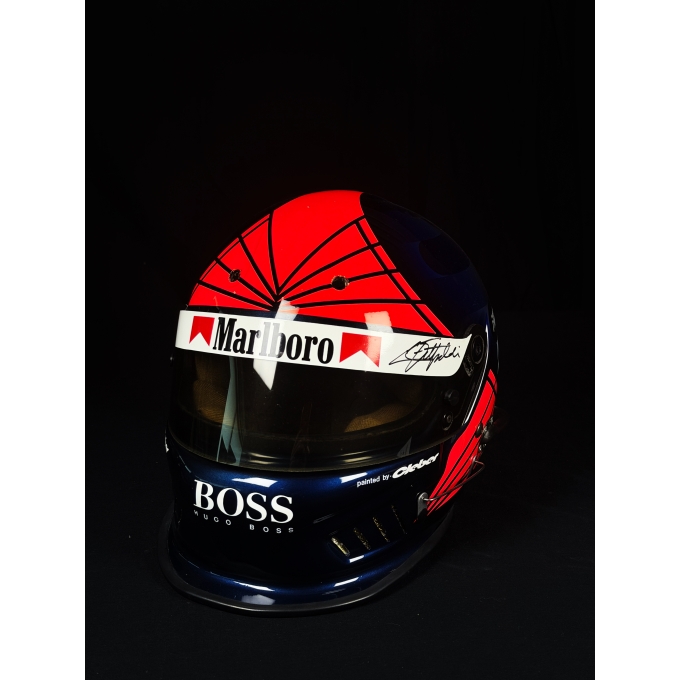 EMERSON FITTIPALDI AUTÓGRAFO - VISEIRA CAPACETE PENSKE