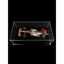 LEWIS HAMILTON AUTÓGRAFO - ACRÍLICO COM MINIATURA MCLAREN MERCEDES