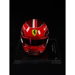 CHARLES LECLERC AUTÓGRAFO - MINI CAPACETE FERRARI