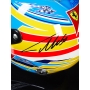 FERNANDO ALONSO AUTÓGRAFO - MINI CAPACETE FERRARI