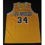 Camiseta de Basquetebol da Lendária equipe Los Angeles Lakers, autografada por Shaquille O'Neal.