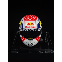MAX VERSTAPPEN AUTÓGRAFO - MINI CAPACETE RED BULL
