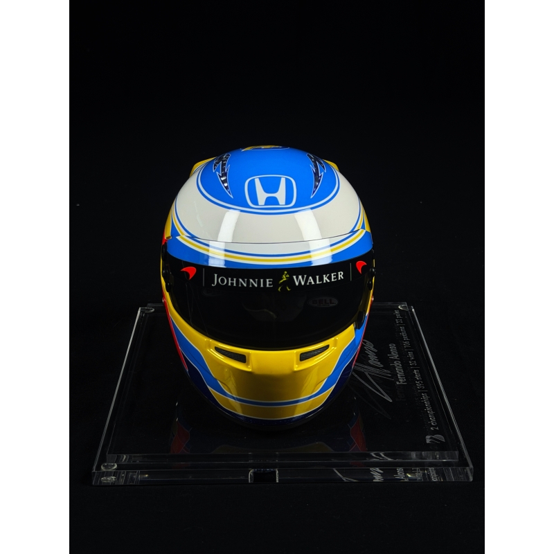 FERNANDO ALONSO AUTÓGRAFO - MINI CAPACETE MCLAREN