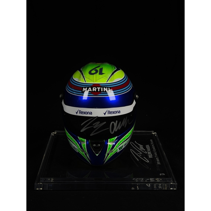 FELIPE MASSA AUTÓGRAFO - VISEIRA MINI CAPACETE WILLIAMS