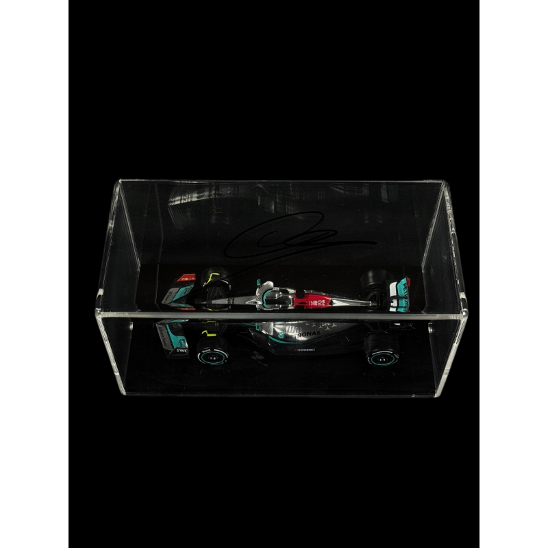 LEWIS HAMILTON AUTÓGRAFO - ACRÍLICO COM MINIATURA MERCEDES