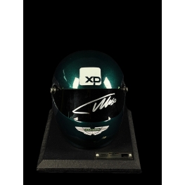 FERNANDO ALONSO AUTÓGRAFO - MINI CAPACETE ASTON MARTIN