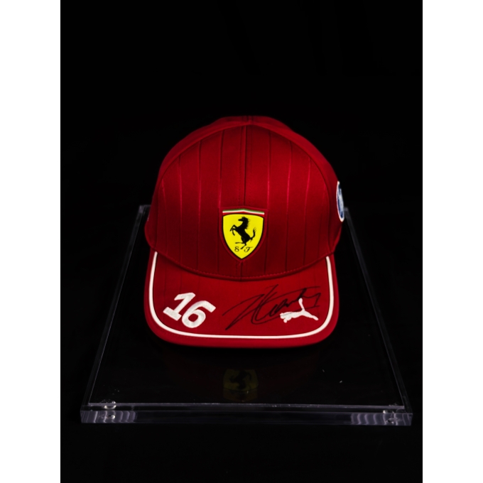 CHARLES LECLERC AUTÓGRAFO - BONÉ FERRARI