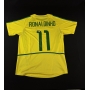 Camiseta Amarela da Seleção Brasieira autografada por Ronaldinho Gaúcho, "O Bruxo".