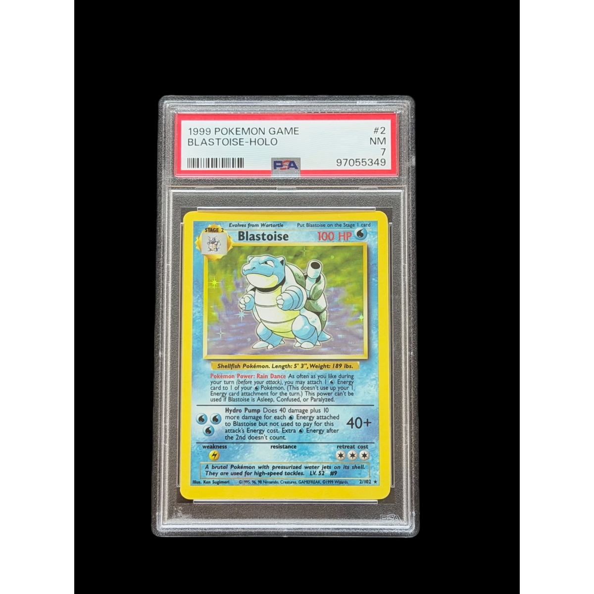 BLASTOISE HOLO GAME 1999 - PSA 7
