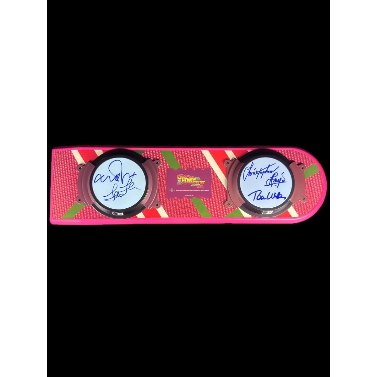 Hoverboard de "De Volta Para o Futuro II" Autografado pelo Elenco Principal