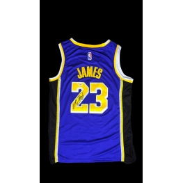 LeBron James Autógrafo - Camisa Los Angeles Lakers