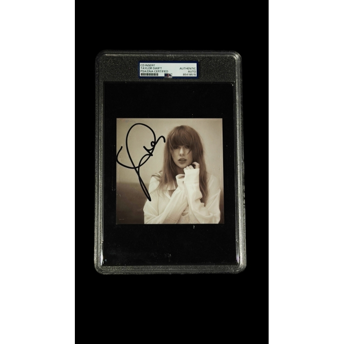 Taylor Swift Autógrafo – Insert de CD Encapsulado PSA/DNA