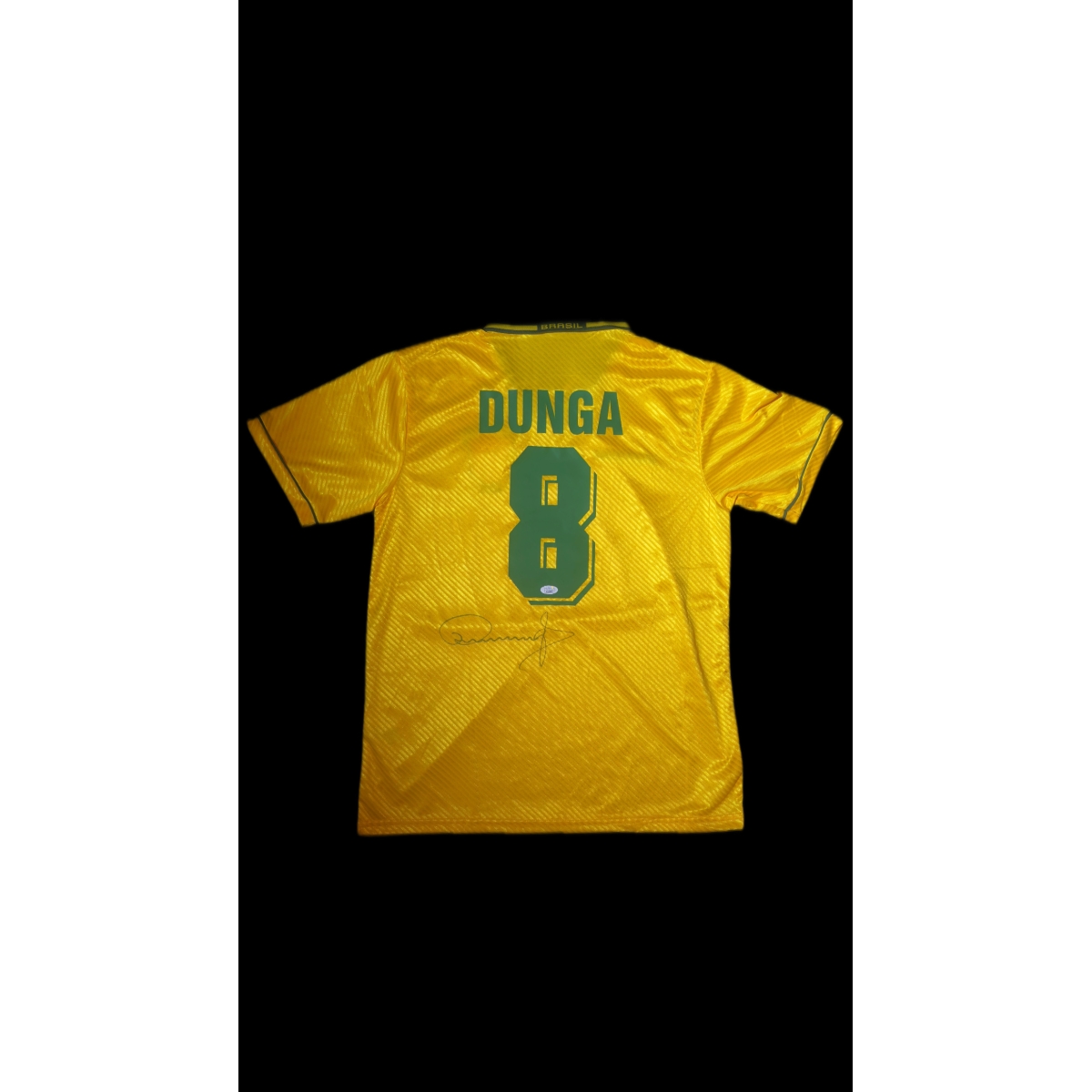 DUNGA AUTÓGRAFO – CAMISA BRASIL AMARELA